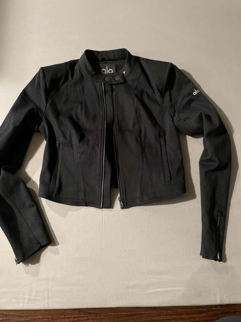 Alo Yoga Black Moto Jacket Size S